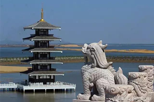 哈尔滨新景：江河之间有一座“莲花岛”，站在58米高的观音脚下